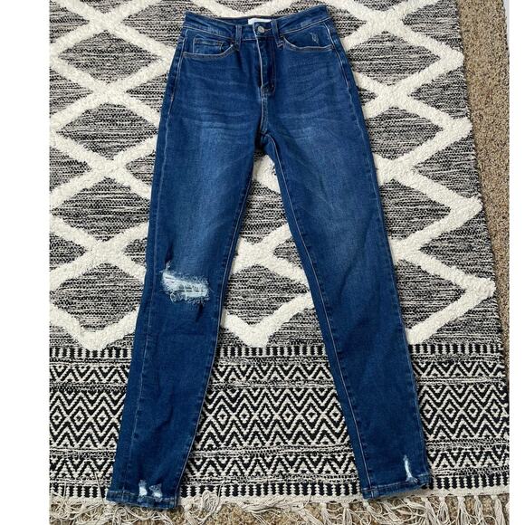 Vervet High Rise Distressed Jeans size 24 style VT1196 Cut 51214 - Picture 1 of 6